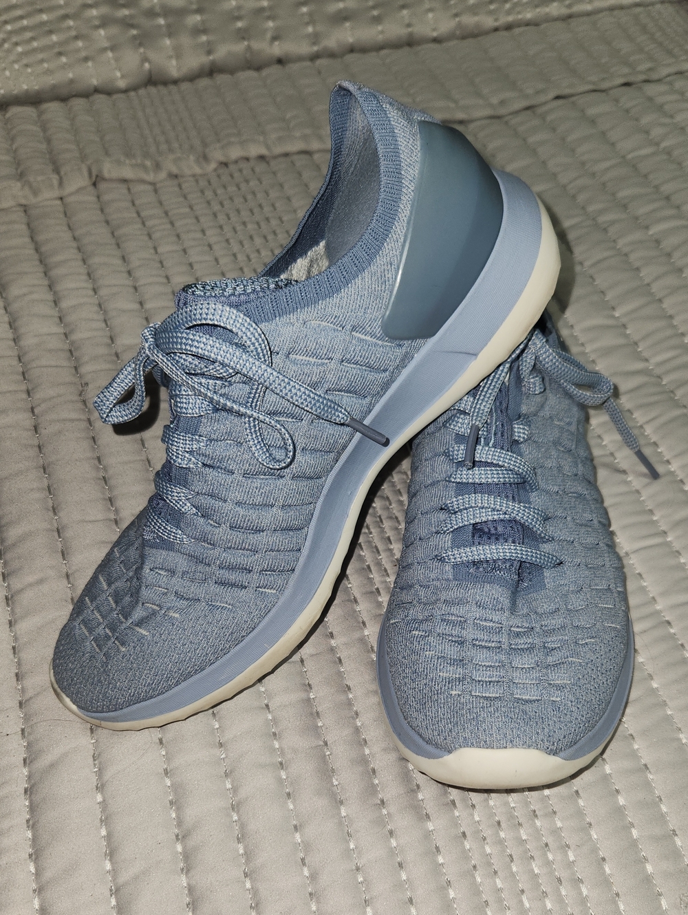 Light Blue Knit Women's Sneaker - Comfortable Everyday Shoe